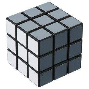 grayscale rubik's cube